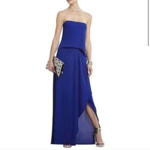 BCBG MAXAZRIA BLUE GOWN